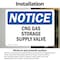 Signmission CNG Gas Storage Supply Valve OSHA Notice Sign, Vinyl Decal, 10in W x 7in L, 2PK OS-2PACK-NS-D-710-L-10692 - alternate 5
